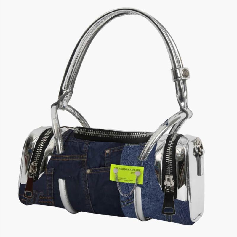 49-mirror-zoo-dark-denim-patchwork-cylinder-bag