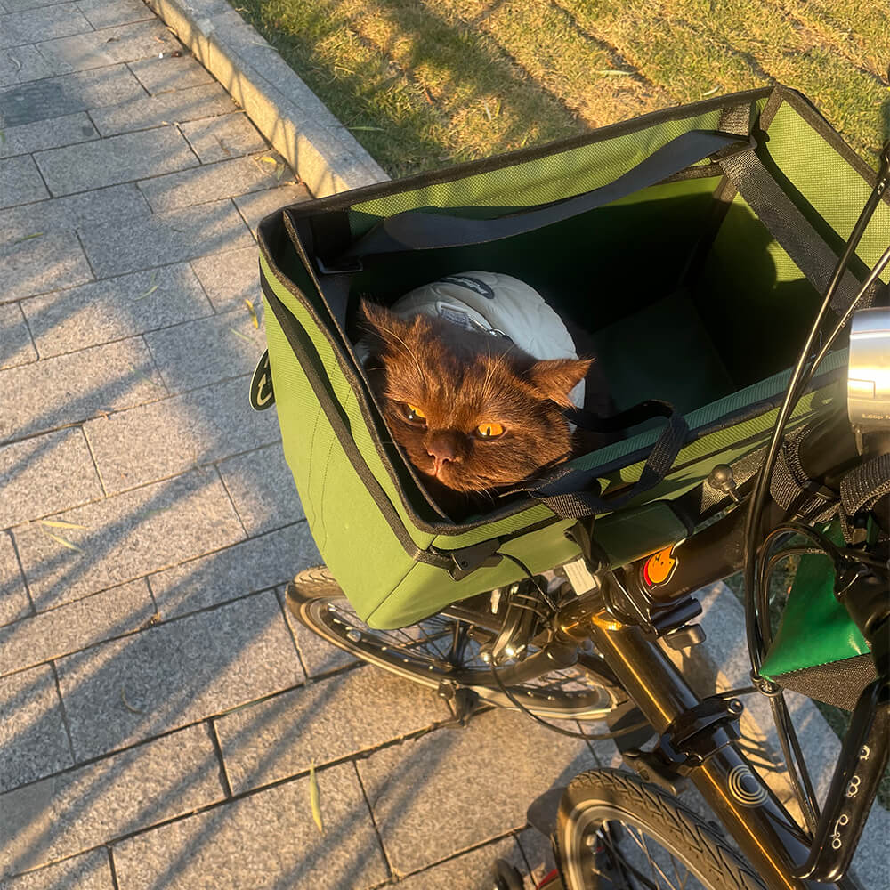 Avocado-Green-Basket-Bag-For-Brompton