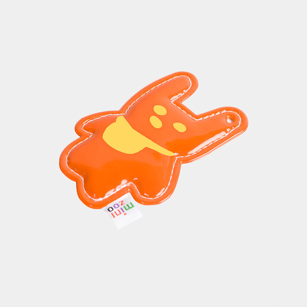 KEKETOO-Bunny-Reflective-Pendant-In-Orange