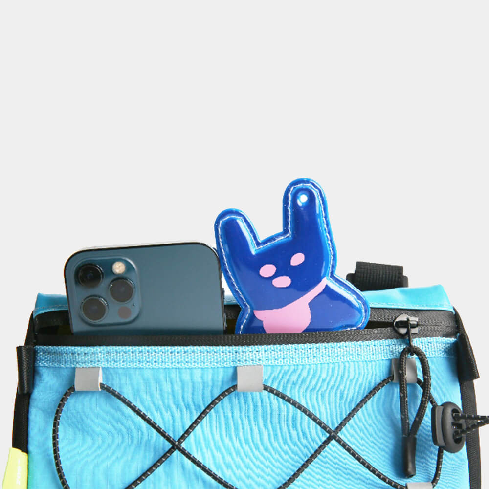 Minizoo-Blue-KEKETOO-Bunny-Pendant-Pop-Out-From-The-Front-Bike-Bag