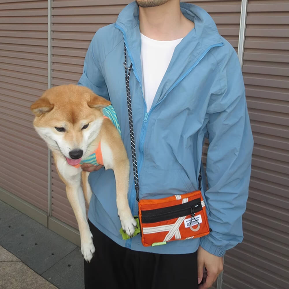 Stylish-Pet-Waste-Bag-Dispenser-Crossbody-Styling-And-MirrorZoo-Pet-Star-ShibaInu-Hachi